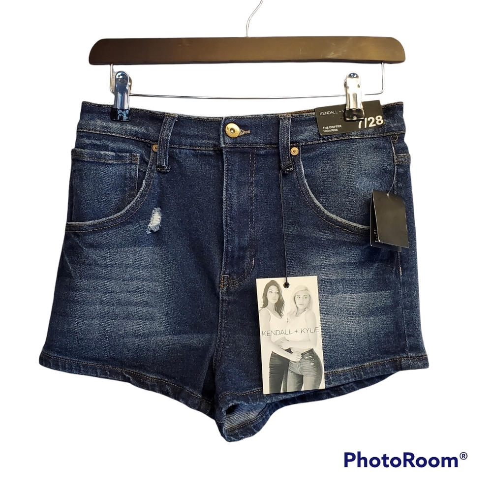 KENDALL+KYLIE The Drifter High Rise Denim Shorts NWT